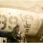 Lawrence Edwin Thompson was born in Logan County, WV. The son of Lorenzo Dow & Malinda Elizabeth May Thompson Uncle Larry in front of his fighter plane in WWII. He named his plane for his former wife, Evelyn. Lawrence Edwin Thompson
