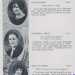 LHS 1926 Seniors p26 Cleo Murphy, Claybert Whith and Opal Claypool LHS 1926 Seniors p26 Cleo Murphy, Claybert Whith and Opal Claypool