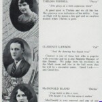 LHS 1926 Seniors p28 Thelma Ferrell, Clarence Lawson and MacDonald Bland LHS 1926 Seniors p28 Thelma Ferrell, Clarence Lawson and MacDonald Bland
