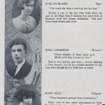 LHS 1926 Seniors p36 Evelyn Bland, Earl Chambers and Ruby Hull LHS 1926 Seniors p36 Evelyn Bland, Earl Chambers and Ruby Hull