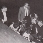 LHS 1964, Akers talks shop to boys. LHS 1964