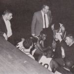 LHS 1964, Akers talks shop to boys. LHS 1964