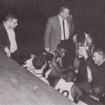 LHS 1964, Akers talks shop to boys. LHS 1964