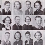 <small>1st – Essibelle Katherine Kuhn, Aubrey Johnson, Marguerite Virginia Swain, Conrad C. Carter, Jr., Eileen Coole, Emmett Burger
<br />
2nd – Icel Dalton, Flossie Tomblin, Homer Charles Fannin, Raye Goodwill, Steele, Avis Bias, Blanche Gee
<br />
3rd – Helen Emogean Trent, Donald Lawson, Alma Kathryn Thomas, Edward “Eddie” Justice, Thelma Musick, Jimmy Barber</small> LHS Class of 1939 - 16