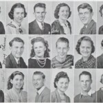 <small>1st – Kenneth Brown, Nellie Buchannon, L. Bruce Farley, Elizabeth Pristi, Sol Workman, Lula Tomblin<br />
2nd – Mary Cherico, Tony Fillutzy, Henrietta Braun, Thurmon Ellis, Clara May Perry, Clyde F. Gore <br />
3rd – Frank Willis, Jeanette Stamper, William Farley Fisher, Mary Mariano, Winston McColgan, Marguerite Lawson</small> LHS Class of 1939 - 17