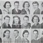 <small>1st – Kenneth Brown, Nellie Buchannon, L. Bruce Farley, Elizabeth Pristi, Sol Workman, Lula Tomblin<br />
2nd – Mary Cherico, Tony Fillutzy, Henrietta Braun, Thurmon Ellis, Clara May Perry, Clyde F. Gore <br />
3rd – Frank Willis, Jeanette Stamper, William Farley Fisher, Mary Mariano, Winston McColgan, Marguerite Lawson</small> LHS Class of 1939 - 17