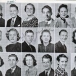 <small>
1st – Beryl Elizabeth Shanklin, Jesse A. Cline, Arizona Midkiff, James Mingrone, Willma Llewellyn Baylous, Verne Spratt <br />
2nd – Frank Nemeth, Maude Blair, Earl M. Shumate, Jr., Audrey Pauline Vaughan, Eugene “Gene” Puskas, Floyce Johnson <br />
3rd – Mary Tarkany, Alfred John Turrow, Neva Adkins, Paul Edward Black, Billie Hale, William Bell
</small> LHS Class of 1939 -18