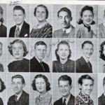 <small>
1st – Beryl Elizabeth Shanklin, Jesse A. Cline, Arizona Midkiff, James Mingrone, Willma Llewellyn Baylous, Verne Spratt <br />
2nd – Frank Nemeth, Maude Blair, Earl M. Shumate, Jr., Audrey Pauline Vaughan, Eugene “Gene” Puskas, Floyce Johnson <br />
3rd – Mary Tarkany, Alfred John Turrow, Neva Adkins, Paul Edward Black, Billie Hale, William Bell
</small> LHS Class of 1939 -18