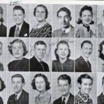 <small>
1st – Beryl Elizabeth Shanklin, Jesse A. Cline, Arizona Midkiff, James Mingrone, Willma Llewellyn Baylous, Verne Spratt <br />
2nd – Frank Nemeth, Maude Blair, Earl M. Shumate, Jr., Audrey Pauline Vaughan, Eugene “Gene” Puskas, Floyce Johnson <br />
3rd – Mary Tarkany, Alfred John Turrow, Neva Adkins, Paul Edward Black, Billie Hale, William Bell
</small> LHS Class of 1939 -18