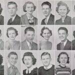 <small>
1st – Jackie Depietro, Jack Bryan, Allene Deskins, Jack Russell, Thelma Mae Fletcher Claude Musick<br />
2nd – Arthur W. Henderson, Frances Ratliff, Bob Cummings, Jean Hunter, Mack Roberts, Nancy Z. Ratliff<br />
3rd – Sophia Jean Perovich, Bill Johnson, Bola Marie Adkins, Bill White, Theresa Knapp, Franklin Shuff</small> LHS Class of 1939 - 20