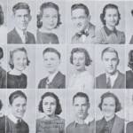 <small>
1st – Lois Steele, Roger Carnal, Georgia Pack, Charles E. Watkins, Jr., Josephine Shelton, James Garman Tapley<br />
2nd – Henry Wagner, Mary Louise White, Victor Turyn, Lucille Gretchen Coffman, Floyd Adkins, Marguerite Marie Cummings<br />
3rd – Mabel Chambers, Lancelot Lucas, Camilla Madeline Spurlock, Winston McColgan, Hester Pauline Cline, Ralph H. Adkins</small> LHS Class of 1939 - 24