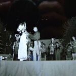 1952 Logan Centennial Celebration photo by Don Freeman. Mary Faith Cox played Princess Aracoma and Tom Godby played Bolling Baker. 1952 Logan Centennial Celebration photo by Don Freeman