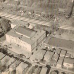 1952 Yearbook photo of Logan High School and the Wilson Coal Mine. Logan High School from the 1952 Yearbook