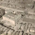 1952 Yearbook photo of Logan High School and the Wilson Coal Mine. Logan High School from the 1952 Yearbook