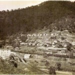 Monitor # 1 viewed from Yuma. On the left is the old Monitor Coal and Coke Company Tipple, Office and Store. The store building is still there. Photo courtesy of Carla Haslam Herkner. Monitor, Logan County, WV