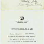 Mother's Day Greeting 1943 Mother's Day Greeting 1943