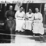 Neighbors joining Alice Taylor on her porch July 5 1923. Neighbors joining Alice Taylor on her porch July 5 1923.