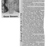 Oscar (Auk) Samson obit