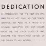 1947 LHS Yearbook, Page 8, Dedication 1947 LHS Yearbook, Page 8, Dedication