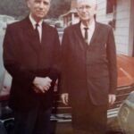 Rev H H Harrison & Fred Hutchinson 1992 Taken in front of the Church. Rev. H. H. Harrison served as Assistant Superintendent (perhaps Superintendent) of the WV District of the Pilgrim Holiness Church. Rev H H Harrison & Fred Hutchinson 1992 Taken in front of the Church. Rev. H. H. Harrison served as Assistant Superintendent (perhaps Superintendent) of the WV District of the Pilgrim Holiness Church.