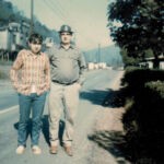 Richard and Julius Baisden in 1973 with the Number 28 Coal Tipple behind them at Verdunville. Courtesy of Connie Marsh. Richard and Julius Baisden in 1973