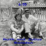 Ruth and Julius Baisden in 1955 at Verdunville courtesy of Connie Marsh. Ruth and Julius Baisden in 1955