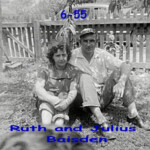 Ruth and Julius Baisden in 1955 at Verdunville courtesy of Connie Marsh. Ruth and Julius Baisden in 1955