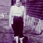 Ruth Baisden in 1955 at Verdunville courtesy of Connie Marsh. Ruth Baisden in 1955 at Verdunville