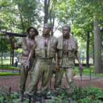 The Three Vietnam-Soldiers Statue at the Vietnam Memorial in DC The Three Vietnam Soldiers Statue