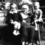 Virginia Jones with grandchildren Helen Jones and Johnny Jones Jr Virginia Jones with grandchildren Helen Jones and Johnny Jones Jr