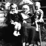 Virginia Jones with grandchildren Helen Jones and Johnny Jones Jr Virginia Jones with grandchildren Helen Jones and Johnny Jones Jr