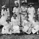 Virginia Taylor and Elizabeth Taylor taken Easter Sunday in 1922. Virginia is to the far left in the back row. Elizabeth is in the center of the front row. Virginia Taylor and Elizabeth Taylor taken Easter Sunday in 1922. Virginia is to the far left in the back row. Elizabeth is in the center of the front row.