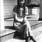 Virginia Taylor on her front porch. Virginia Taylor on her front porch.