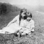Virginia Taylor with cousin Shirley Steele taken in August of 1925 at the home of her Uncle Alonzo Bowling at Hitchens, KY. Virginia Taylor with cousin Shirley Steele taken in August of 1925 at the home of her Uncle Alonzo Bowling at Hitchens, KY.