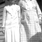 Virginia Taylor with her mother Alice Taylor taken on the back steps of their home. Virginia Taylor with her mother Alice Taylor taken on the back steps of their home.