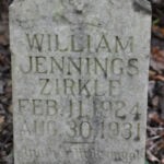 William Jennings Zirkle Cemetery at Crooked Creek William Jennings Zirkle