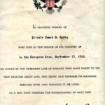 WWII in memory Pvt. James B Gody