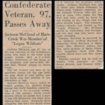 Civil War veteran, Andrew Jackson McCloud (1842-1934) obit courtesy of Kelly Ferrell. Image 14697. Logan County, WV Civil War veteran, Andrew Jackson McCloud (1842-1934) obit