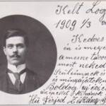 Alex Zekany never lost touch with his Hungarian homeland, according to his granddaughter. This 1909 postcard featuring his portrait sends New Year wishes home. Alex Zekany, Henlawson, Logan County, WV