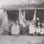 Like many new Americans, the Zekanys kept up their old-country connections. Alex and Elizabeth are shown at the center of the photo of a Hungarian lodge celebration, with their daughters among the little girls to Elizabeth's left. The Zekany Family of Henlawson, WV