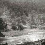 Building a bridge at Earling courtesy of John Paul Curry. Earling, WV