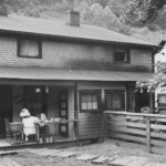 1946, rear view of boarding house at Hetzel near Ethel. Courtesy of Paula Solar. 1946, rear view of boarding house at Hetzel , Logan County, WV