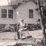 Keith Gibson early 1950s. The house was across the river from the Lyburn Mines Company Store. Image.9422. Photo of Keith Gibson early 1950s, Lyburn, Logan County, WV.