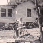 Keith Gibson early 1950s. The house was across the river from the Lyburn Mines Company Store. Image.9422. Photo of Keith Gibson early 1950s, Lyburn, Logan County, WV.