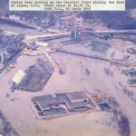 U.S. Army Corps of Engineers Photo showing the 1963 flood in Logan, WV. Image 4623. 1963 flood, Logan, WV