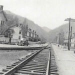 1940s Lorado, Logan County WV via Paula Solar courtesy of Gertie and Jeff Moore. Gertie said the train depot on your right was turned into the old Lorado post office. Image 81649. 1940s Lorado, Logan County WV.