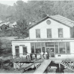 Spruce Bend Coal Company Office and Store. Before it was Sharples it was Spruce Bend. Courtesy of Debbie Lee Thompson. Image 716. Spruce Bend Coal Company Office and Store, Spruce Bend, Logan County, WV