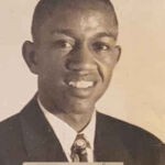 Aracoma High School student, Harvey Dillard - late 40s. Courtesy of Cynthia Slaughter Pate. The writing is from the back. Image AH513, Aracoma High School student, Harvey Dillard - late 40s, Logan, WV