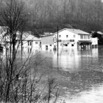 1957 flood photos of Logan County, WV