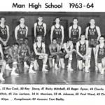 1963-1964 Man High School Basketball team courtesy of Robin Gent. 1963-1964 Man High School Basketball, Logan County, WV